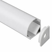 Aluminum Extrusion - 45° Corner - Diffused Curve