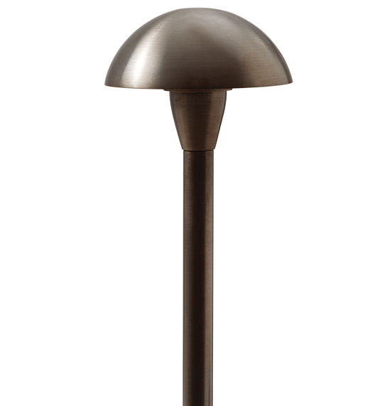PL800 LED | Brass Mushroom Path Light